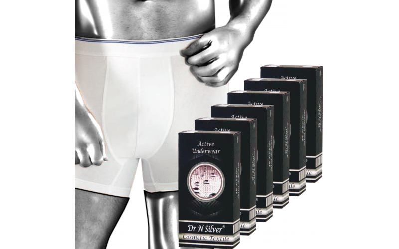 Dr N Silver Gümüşlü Erkek Boxer 6'lı paket